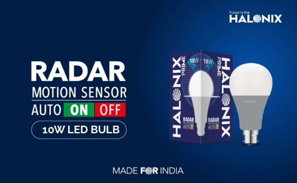 Halonix 10 Watt Radar Motion Sensor Auto On/Off B22 LED Bulb C/W - Image 2