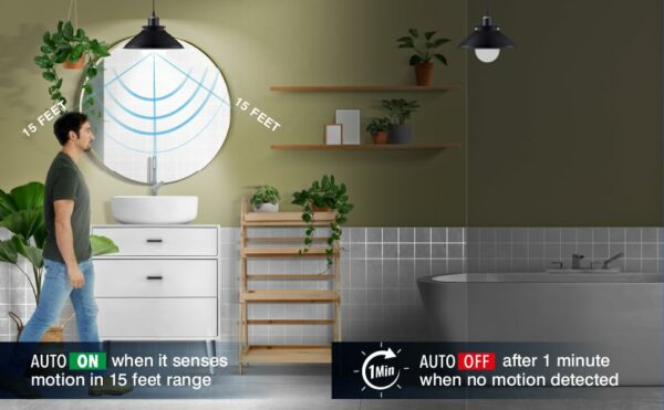 Halonix 10 Watt Radar Motion Sensor Auto On/Off B22 LED Bulb C/W - Image 3