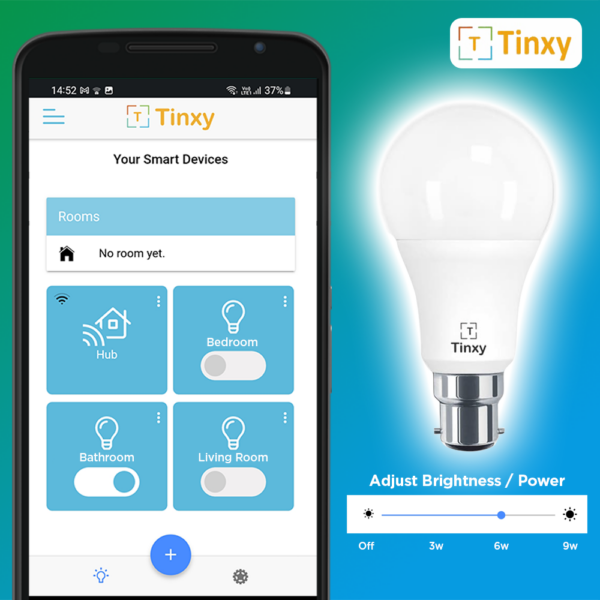 Tinxy EVA 9 Watts Dimmable Bulb (Works with Alexa & Google) – Hub Required - Image 4